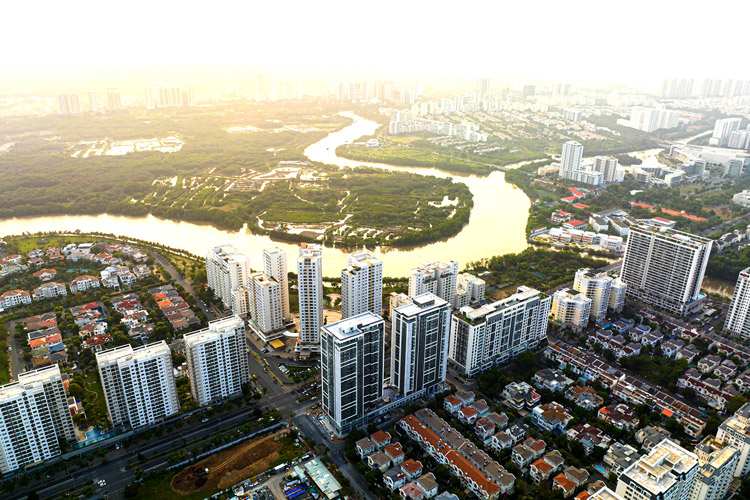 The Antonia Phú Mỹ Hưng nhìn từ trên cao